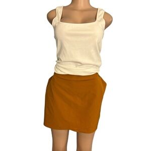 Greg Norman Mustard Yellow Gold Skort